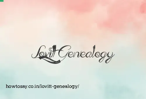 Lovitt Genealogy