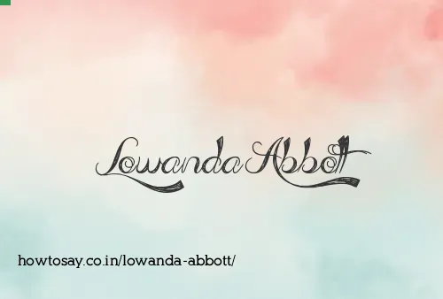 Lowanda Abbott