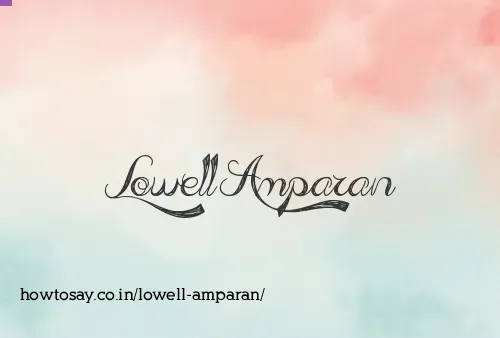 Lowell Amparan