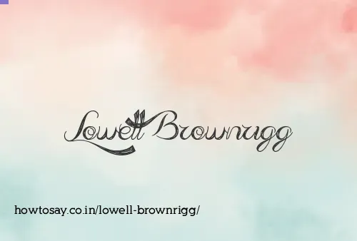 Lowell Brownrigg