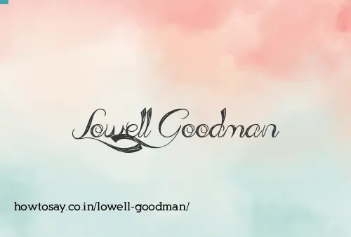 Lowell Goodman