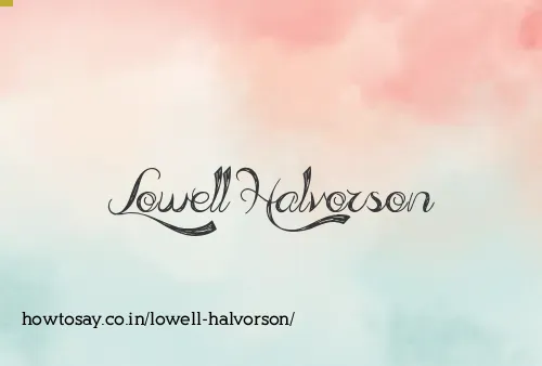 Lowell Halvorson