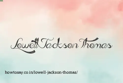 Lowell Jackson Thomas