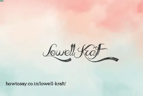 Lowell Kraft