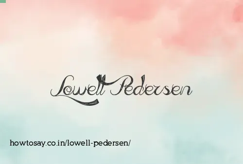 Lowell Pedersen
