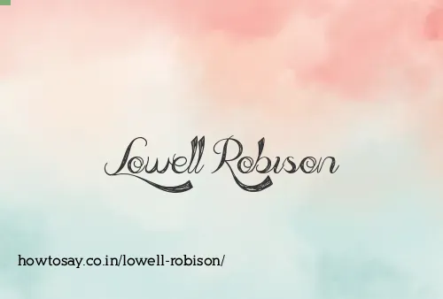 Lowell Robison