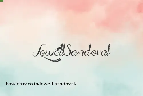 Lowell Sandoval