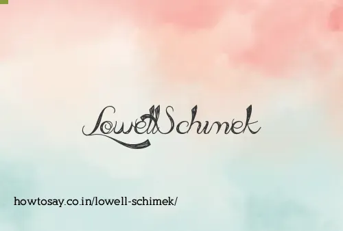 Lowell Schimek