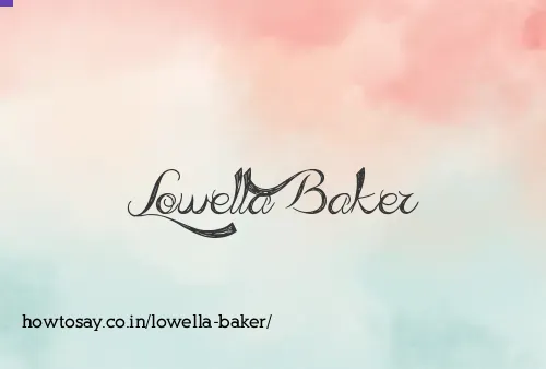 Lowella Baker