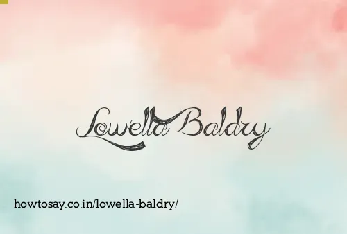 Lowella Baldry