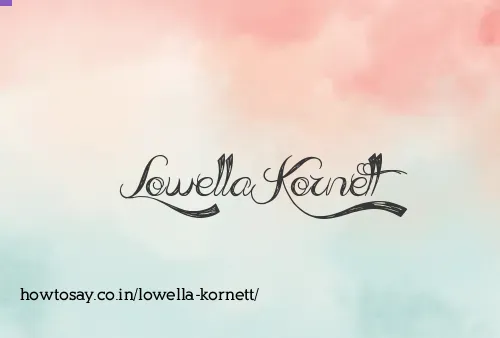 Lowella Kornett