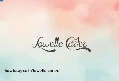 Lowelle Carter