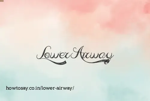 Lower Airway
