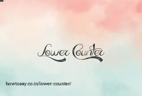 Lower Counter