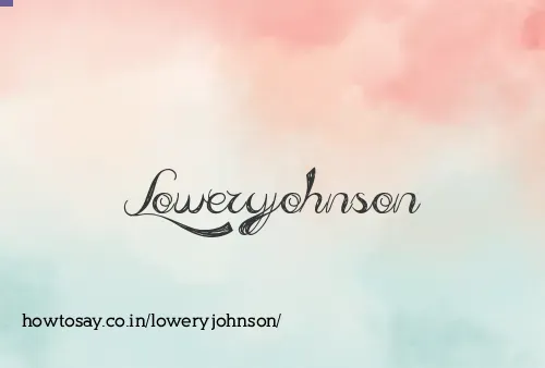 Loweryjohnson