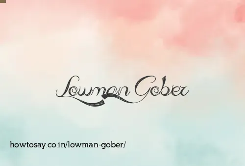 Lowman Gober