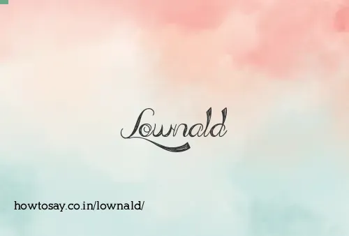 Lownald