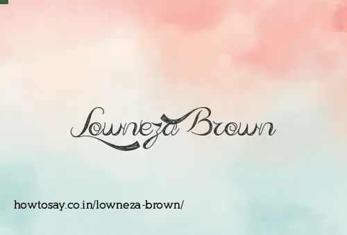 Lowneza Brown