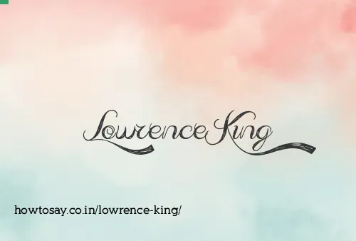 Lowrence King