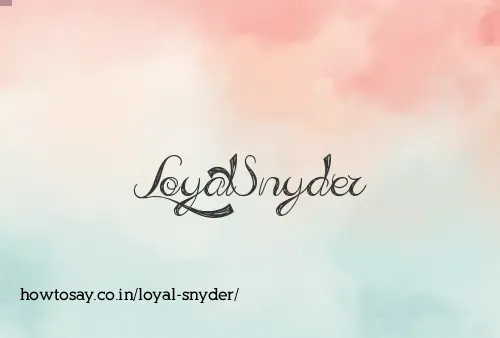 Loyal Snyder