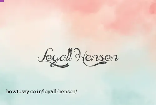 Loyall Henson