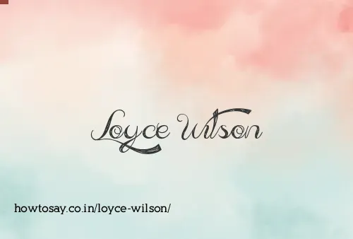 Loyce Wilson