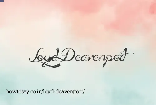 Loyd Deavenport