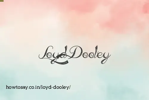 Loyd Dooley