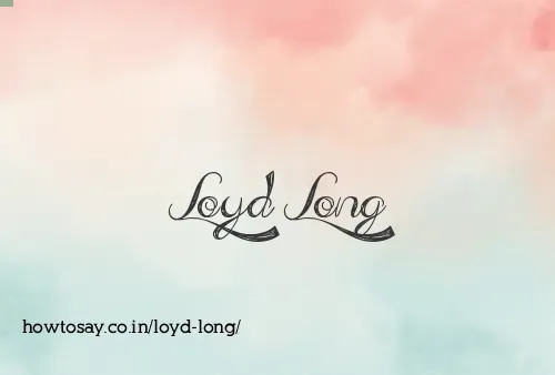 Loyd Long