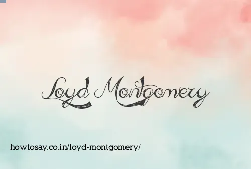 Loyd Montgomery