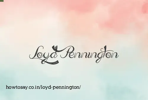 Loyd Pennington