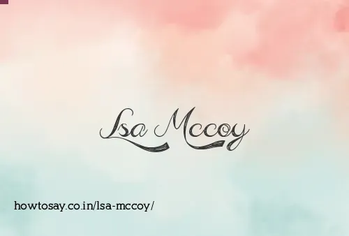 Lsa Mccoy