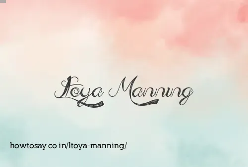 Ltoya Manning