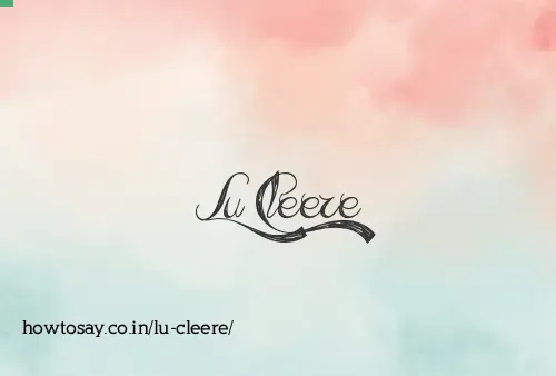 Lu Cleere