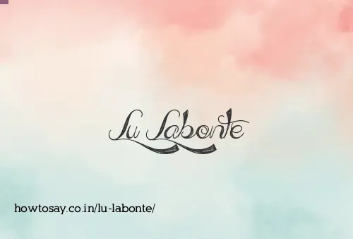 Lu Labonte