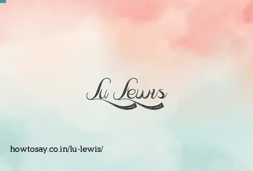 Lu Lewis