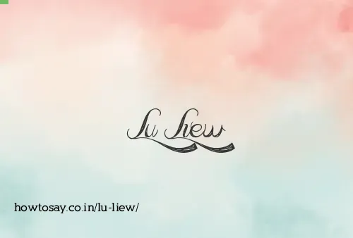 Lu Liew