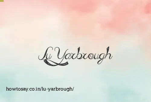 Lu Yarbrough