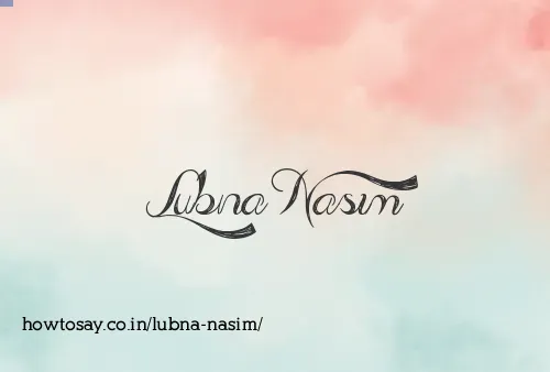 Lubna Nasim