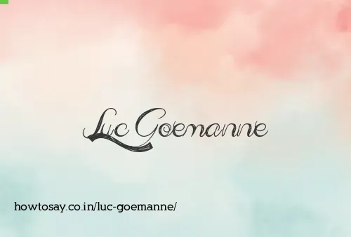 Luc Goemanne