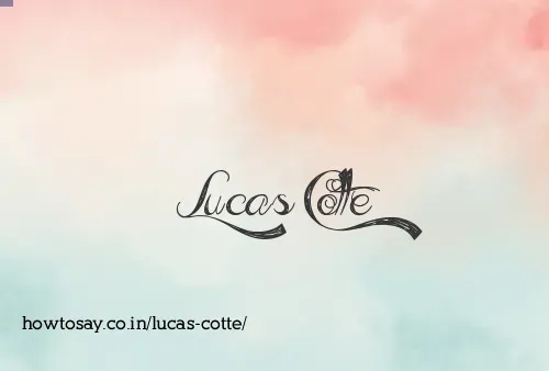 Lucas Cotte