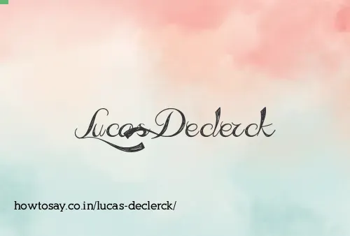 Lucas Declerck
