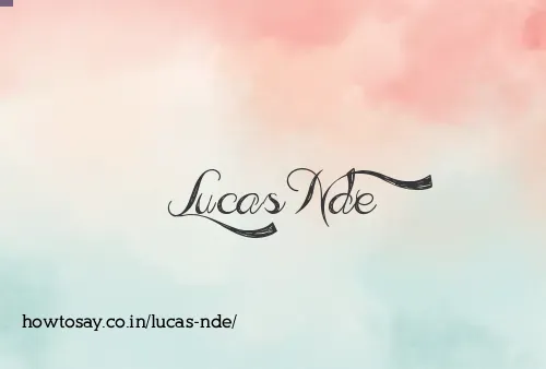Lucas Nde