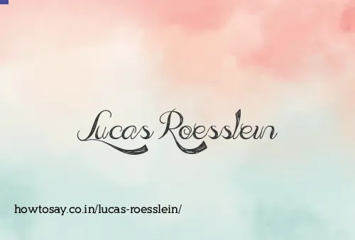 Lucas Roesslein
