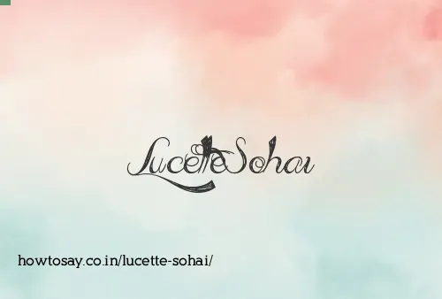 Lucette Sohai