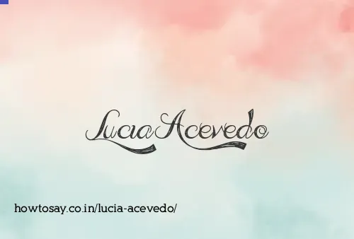 Lucia Acevedo