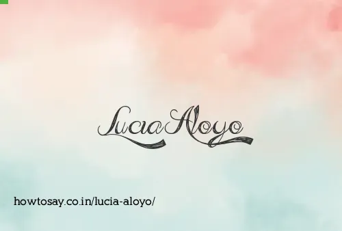 Lucia Aloyo
