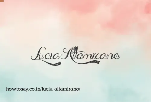 Lucia Altamirano