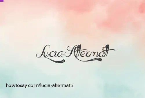 Lucia Altermatt