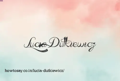 Lucia Dutkiewicz